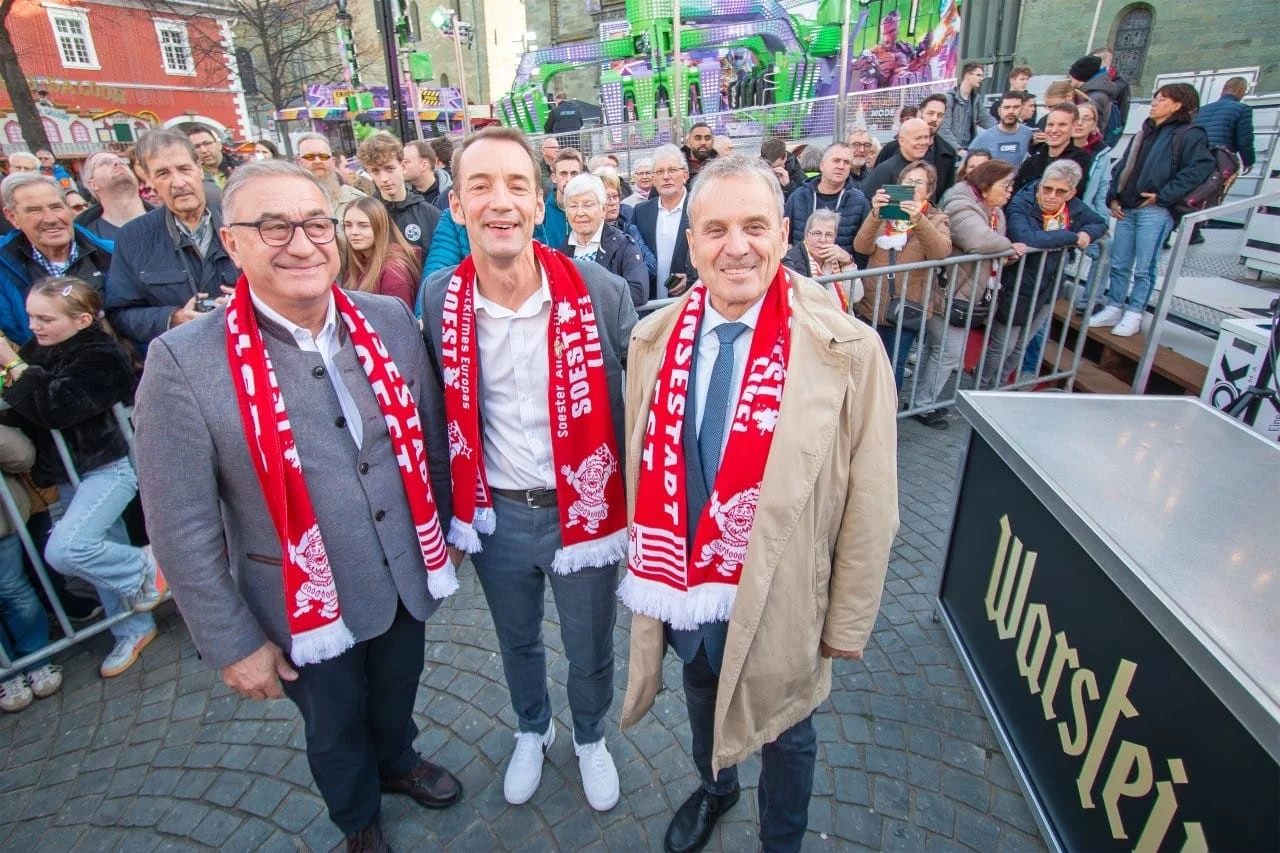 Allerheiligenkirmes 2025 Eroeffnung Thomas Schneider Marcus Schiffer Albert Ritter Brue