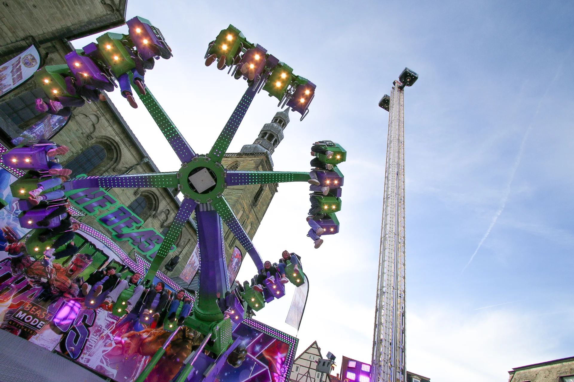 Allerheiligenkirmes Blick Beast Look Petrikirche Brue