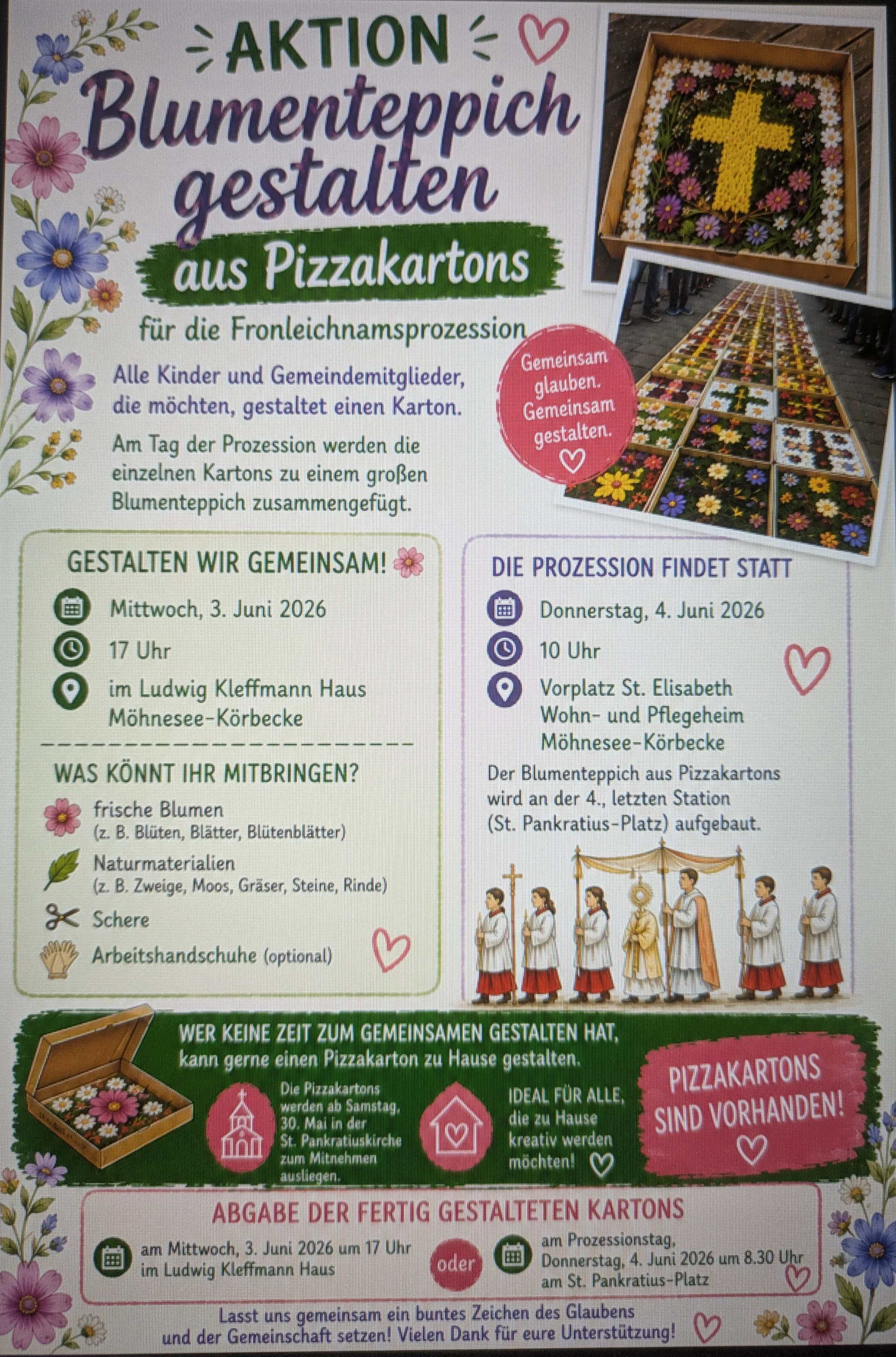 Hier wird der Pizzakartonteppich beschrieben.