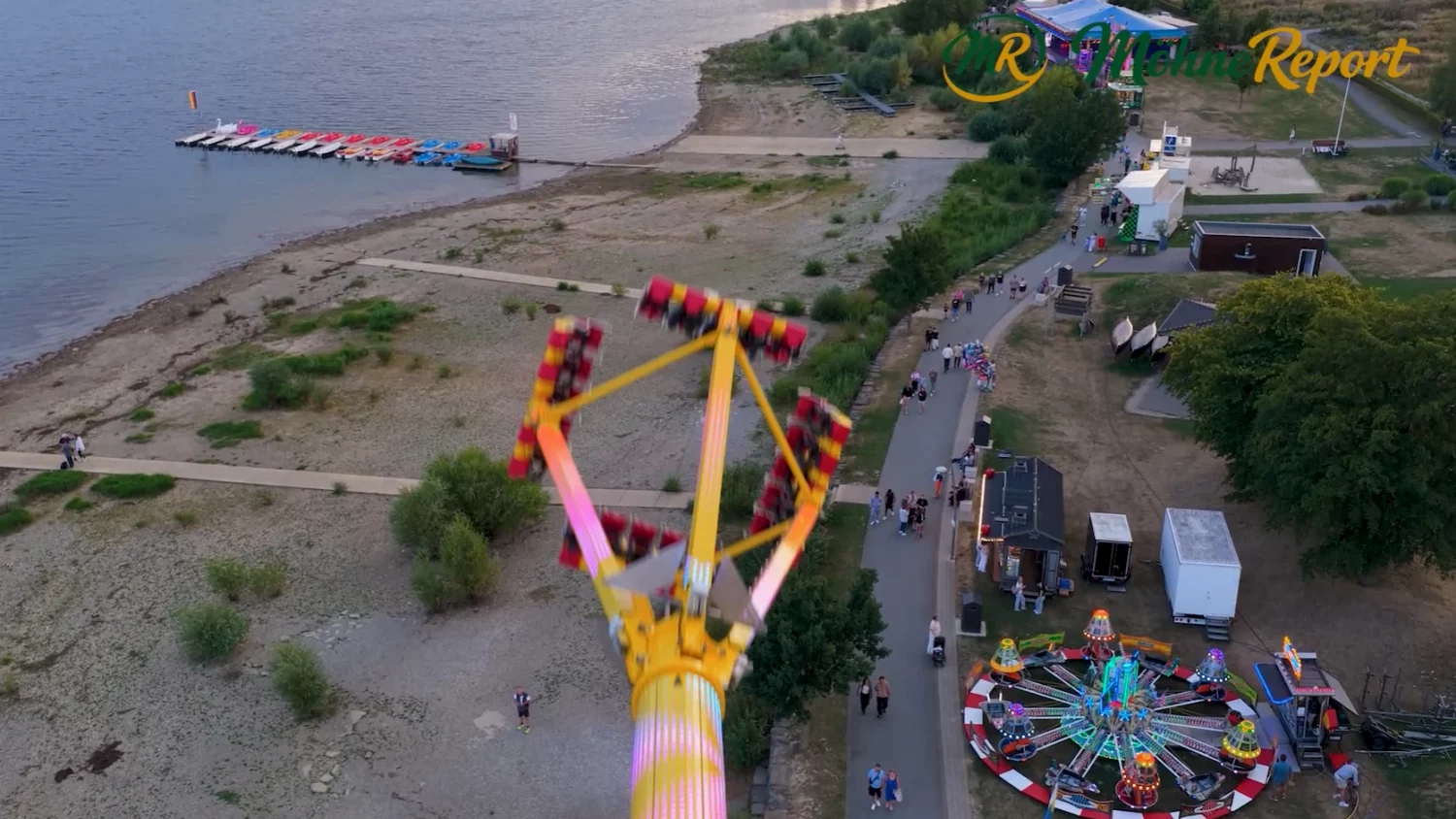 Brueckenfestkirmes 6 August 2026 Paulsens Pendel Richtung Fussgaengerbruecke
